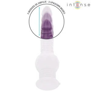 INTENSE - VIBRATORE MULTIFUNZIONE TATUM CON VIBRAZIONE SU E GIÃ 24 CM VIOLA